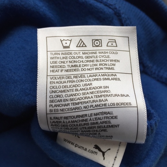 Puma Blue & Gray Hoodie Fully Zipper Jacket - Picture 6 of 7